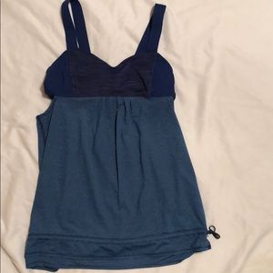 Lululemon Back On Track Tank 6 Limltless Blue